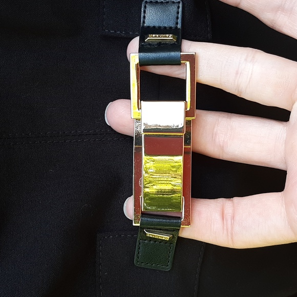 Black Calvin Klein business attire dress with gold buckle ladies size 6 - Picture 3 of 12